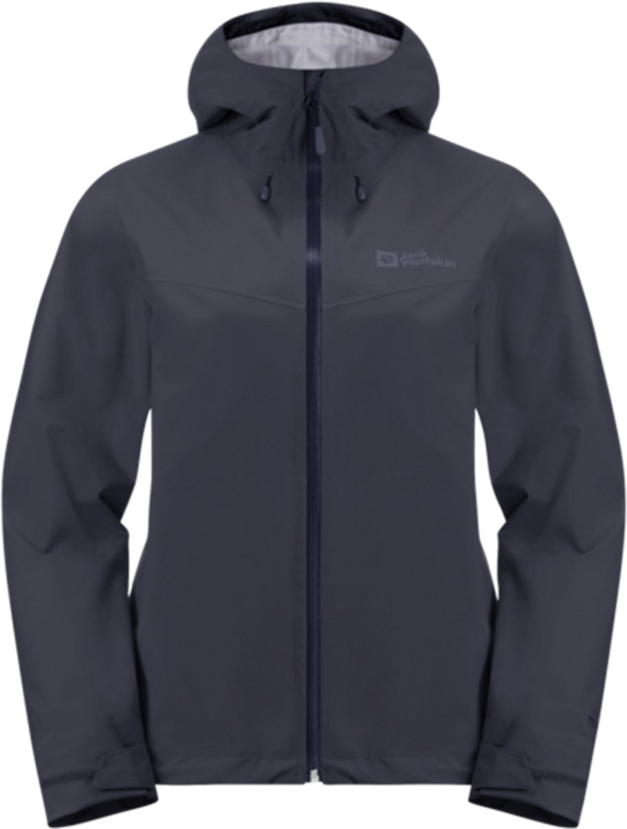 Jack Wolfskin Highest Peak 3L Jacket Women Outdoorjas Dames Graphite Zilver