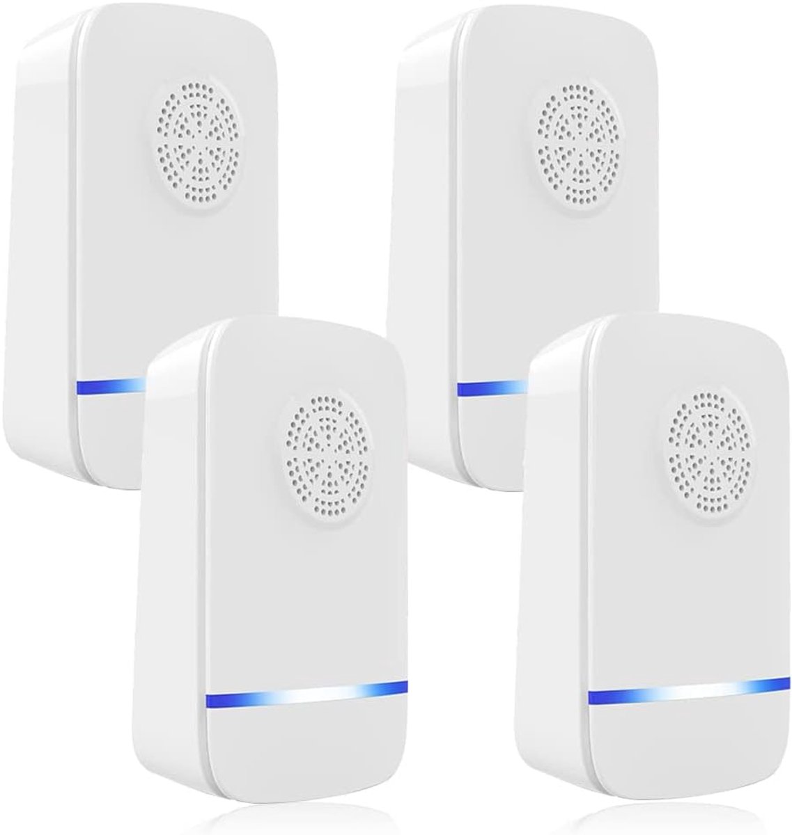 4-Pack Ultrasone Ongedierte Verjager - Pest Repeller - Vliegenverjager - muizenverjager ultrasone binnen - Insectenverjager - Insecten Bestrijden - Duurzaam & Veilig