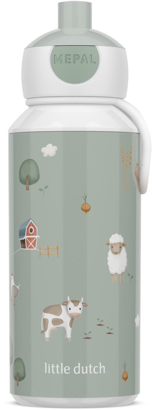 Mepal pop-up Mepal Campus - 400 ml - Se ferme hermétiquement - Gobelet pour enfant - Little Farm