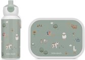 Set repas Mepal Campus – Boîte à lunch et gobelet pour enfants – Boîte à bento – Gourde Pop-up – Little Farm