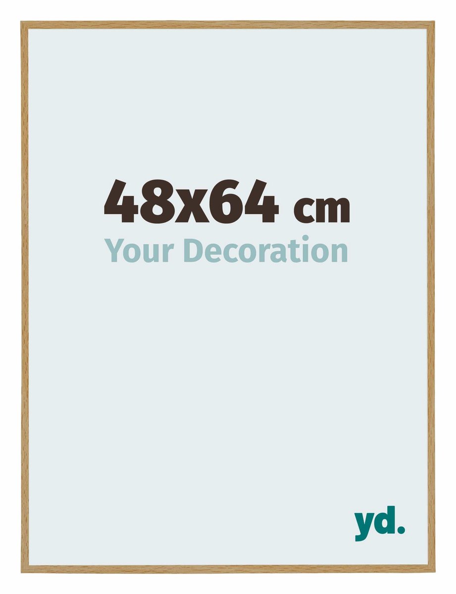 yd. Your Decoration - Fotolijst 48x64 cm - Kunststof - Beuken Licht - Evry