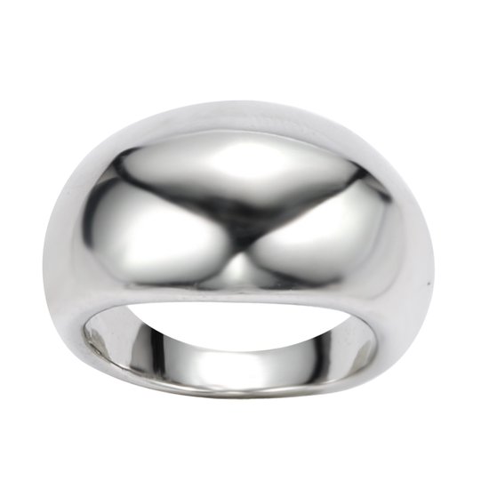 Behave - Ring - Ring en métal argenté - Look Vintage - Ajustable - Sans nickel - Accessoire de Mode intemporel