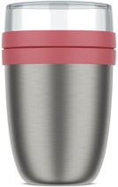 Pot à lunch isotherme Mepal Ellipse - 500 + 200 ml - Boîte à lunch Thermos - Mauve vif