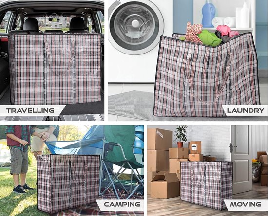 TAILI Extra grote verhuistas voor verhuizing, opslag, kleding, dekbed, beddengoed, dekbed, jumbo opbergzakken met ritssluitingen (groen, 2 stuks