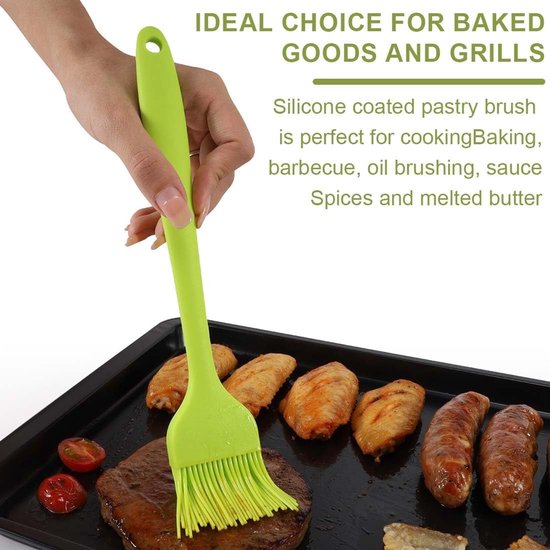 2 stuks 21 cm zwarte siliconen keukenkwast, 21 cm, gebakborstel, grillkwast, voor grillen, cake, bakken, bakken, bakken, borstelen met olie ( zwart, 2 stuks 2 stuks 21 cm zwarte siliconen keukenkwast, 21 cm, gebakborstel, grillkwast, voor grillen, cake, bakken, bakken, bakken, borstelen met olie ( zwart, 2 stuks