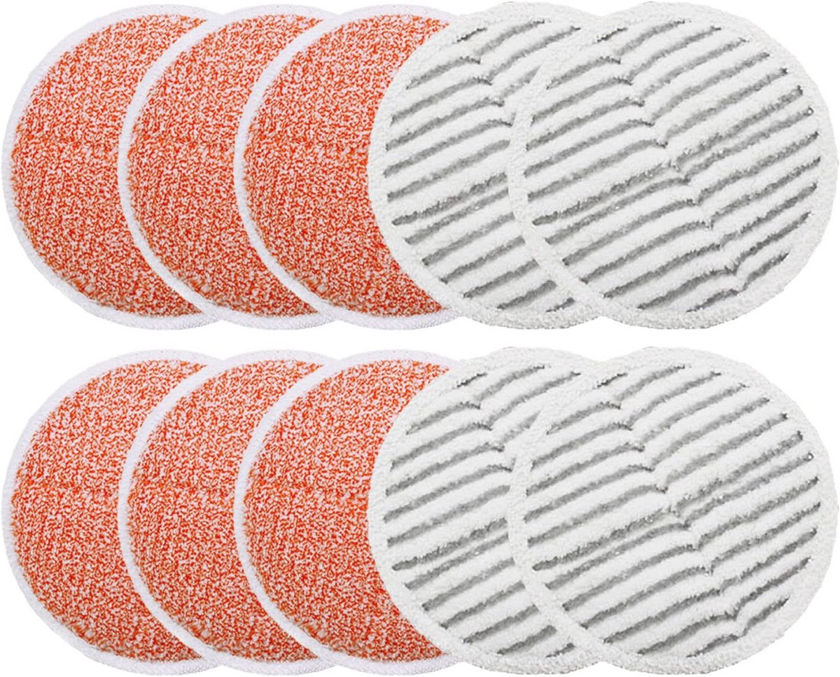 10 Pack Vervangende Mop Pads voor Harde Vloeren - Ideaal voor Diverse Vloertypes