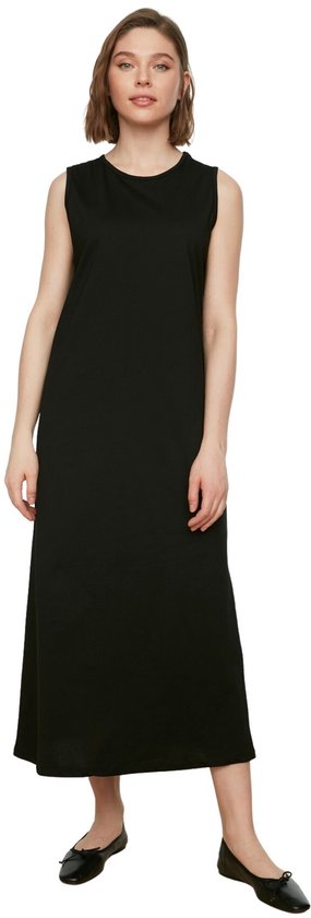 Trendyol Robe trapèze standard à col rond pour femme