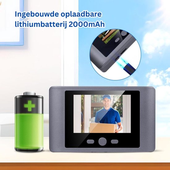 ApexArte® Deurbellen met Camera - Video Deurbel - Draadloos - Full HD van ApexArte — afbeelding 3