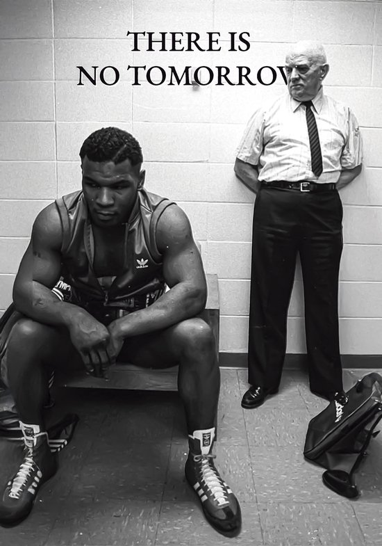 Mike Tyson "There Is No Tomorrow" Boxing Poster Ingelijst