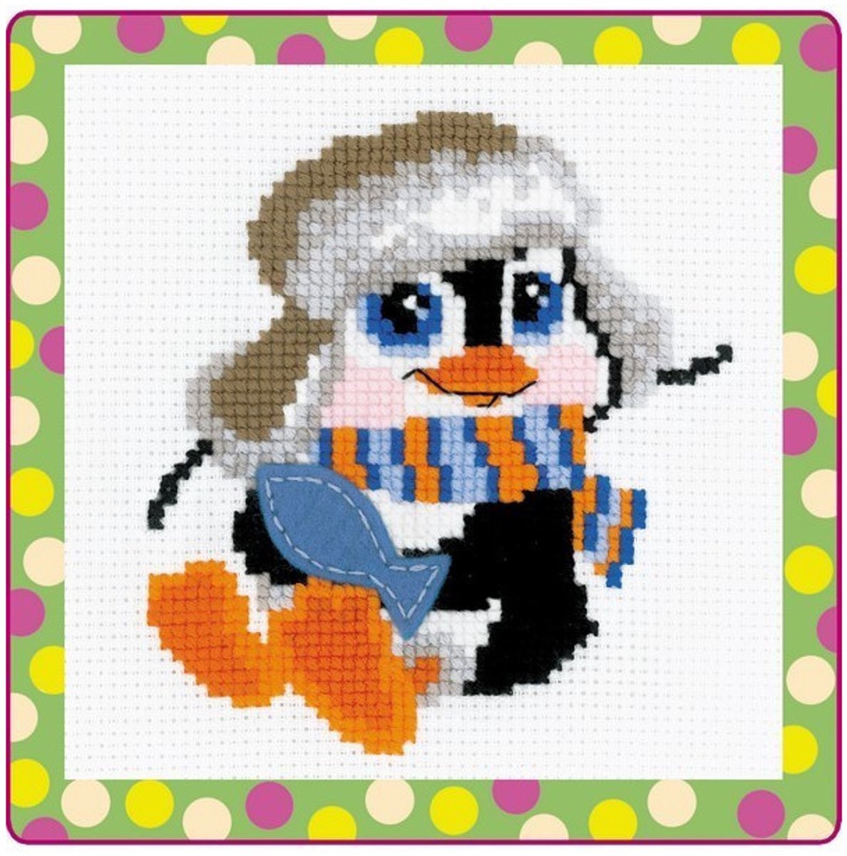 Borduurpakket pinguïn
