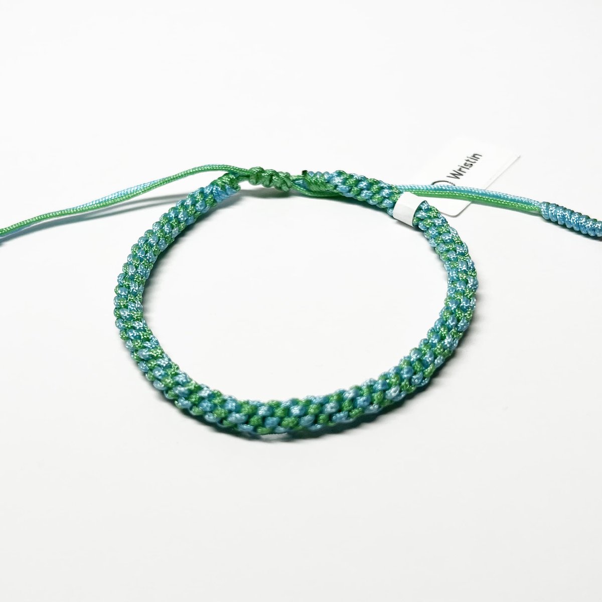 Wristin - Tibetaanse armband geweven blauw/groen