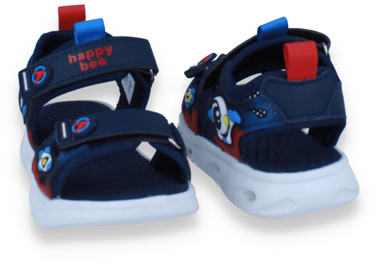 Happy Bee Jongens Sandaal | Blauw | Maat: 26