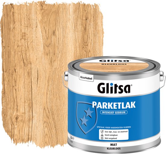 Glitsa Parketlak - 2,5 liter Mat / Matt