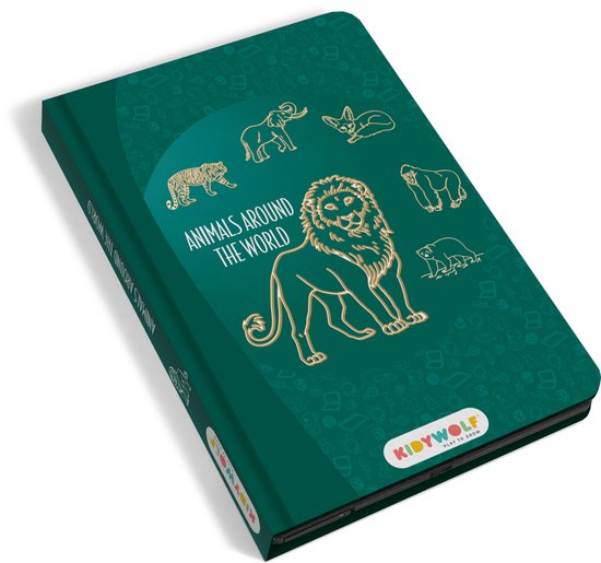 Foto: Kidywolf kidydraw mini overtrekboek dieren van de wereld