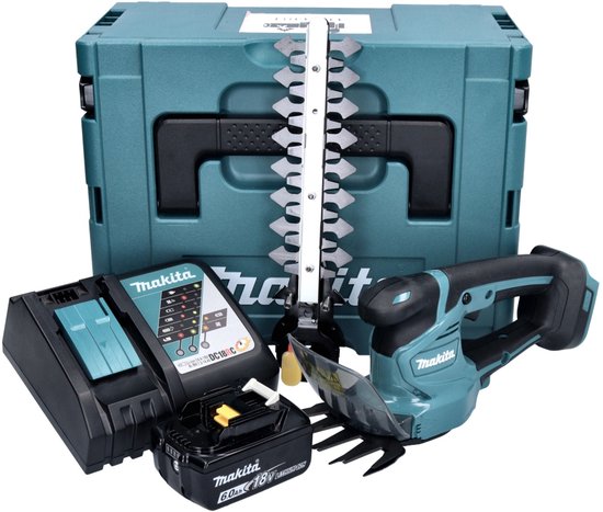 Makita DUM 111 RG1XJ Accu grasschaar heggenschaar 18 V + 1x oplaadbare accu 6.0 Ah + lader + Makpac — afbeelding 4