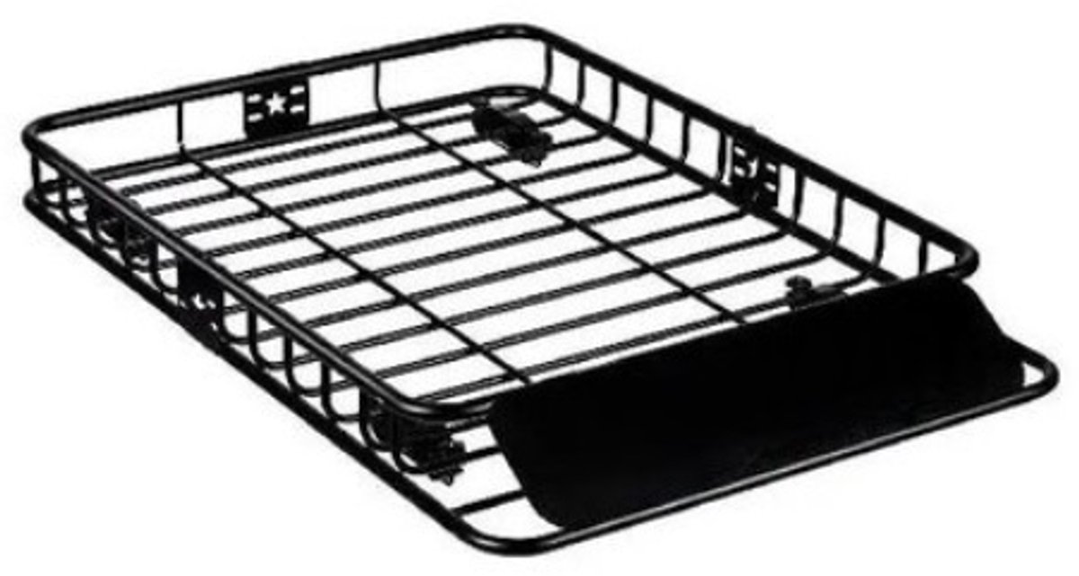 Universeel Dakrek Auto - Zwart - Aluminium - 163x99x15.2 cm - Bagagerek - 90.7 KG Laadcapaciteit - Dakdrager Laadmand