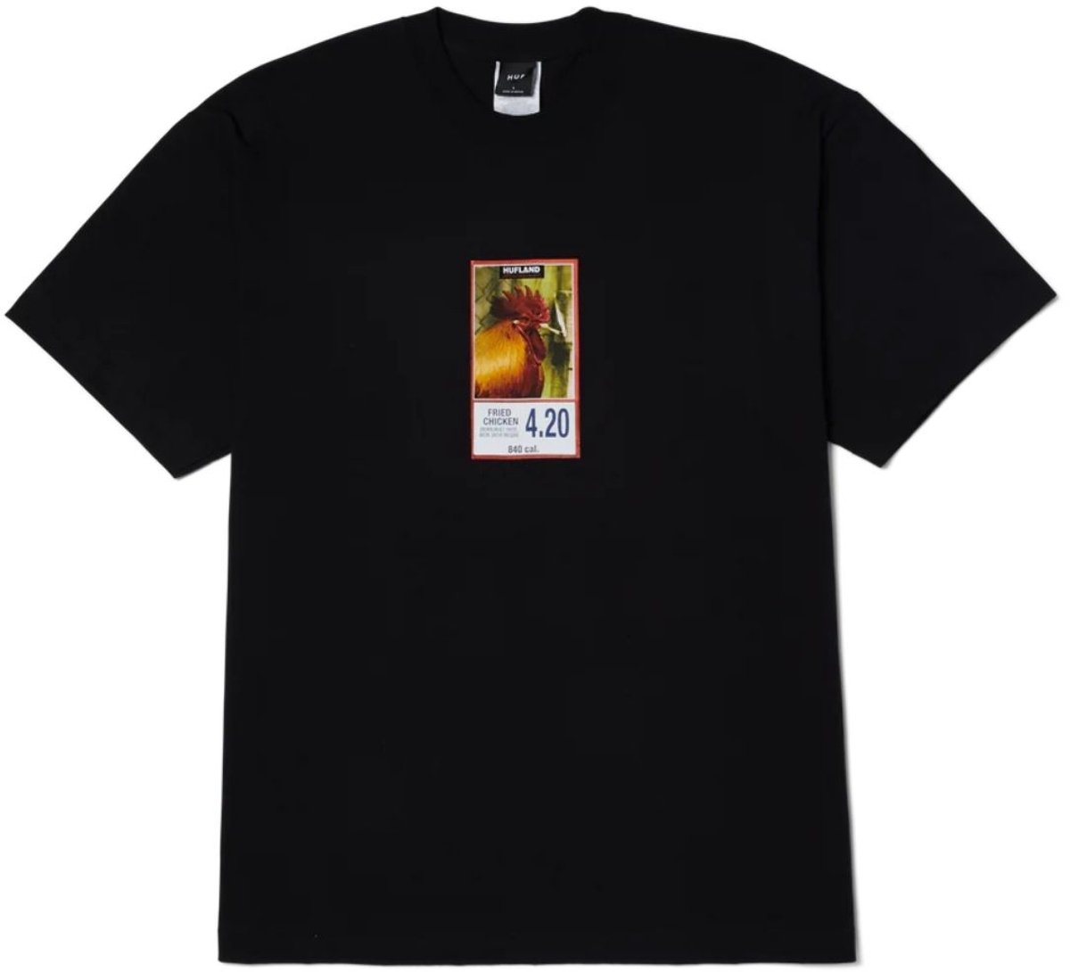 HUF Fried S/S Casual T-shirt Heren Zwart S
