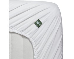 Beddinghouse - Percale-katoen - Split-topper - Hoeslaken - 180x210 cm - Wit