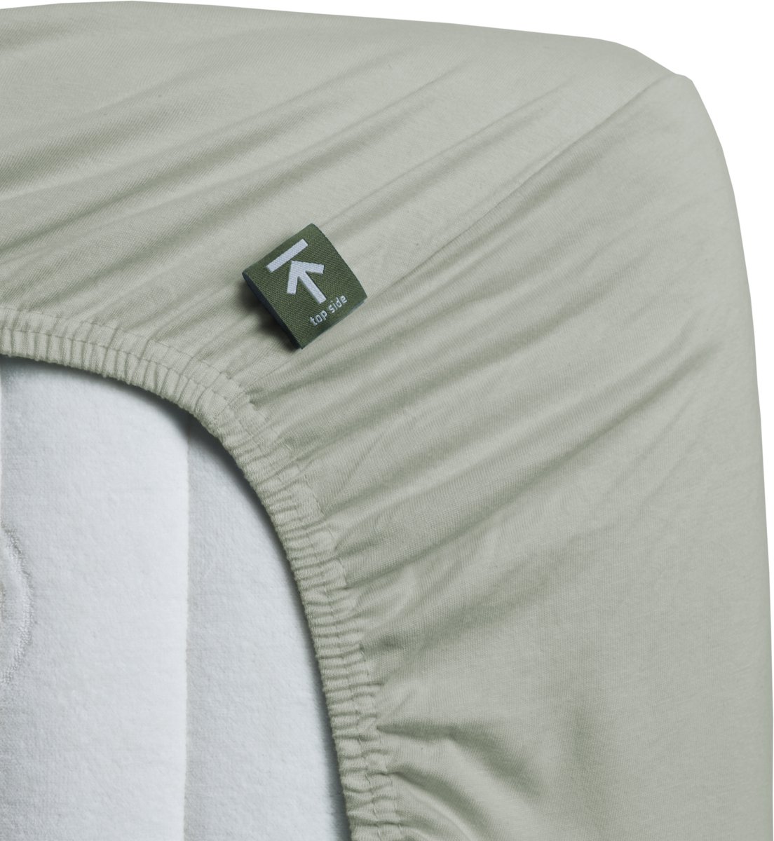 Beddinghouse - Jersey - Split-topper - Hoeslaken - 180x220 cm - Grijsgroen