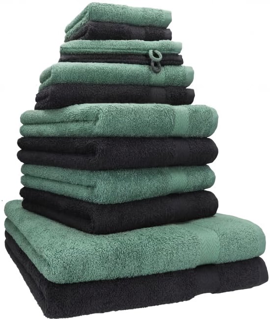 Betz 6 stuks handdoeken Palermo 100% katoen handdoekenset kleur Cranberry