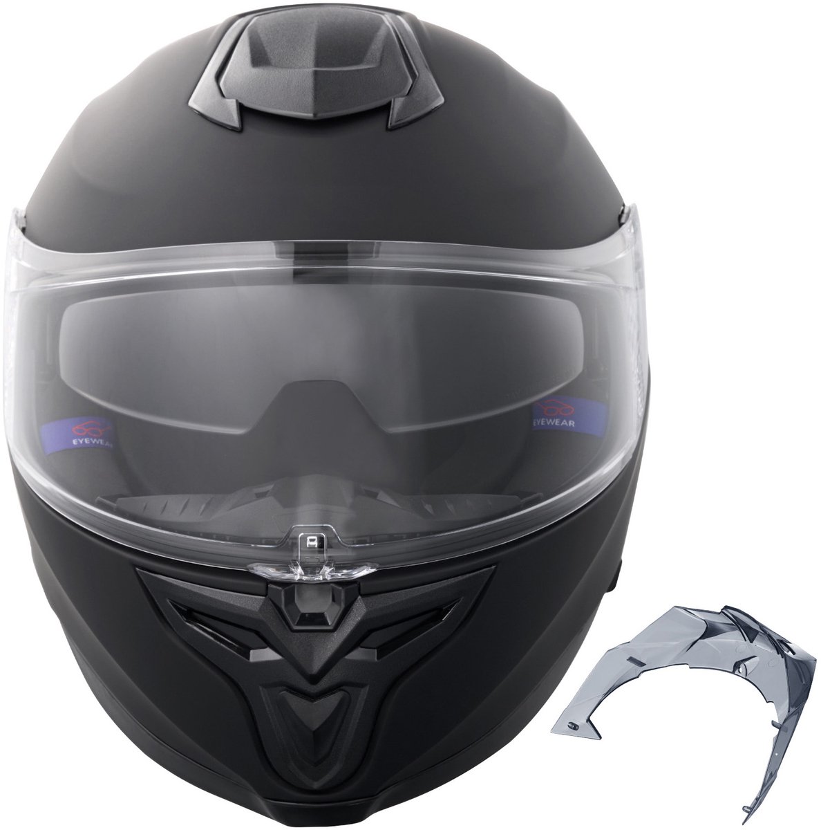 Motorhelm, 408 X 270 X 264 mm, Integraalhelm, Smart Street ABS, Hoge Dichtheid, Bluetooth-Slot, Verwisselbare Lens, voor Jongeren en Volwassenen