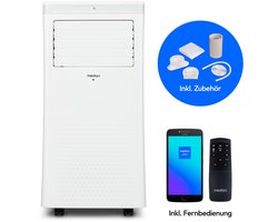 MEDION Smart Mobiele Airco P1002 (10000 BTU, 3-in-1, Koelen, Ontvochtigen, Ventileren, tot 34m², incl. Raamafdichtingskit, voor Slaapkamer en Woonkamer, WiFi, App-Functie, Afstandsbediening, MD 37733)