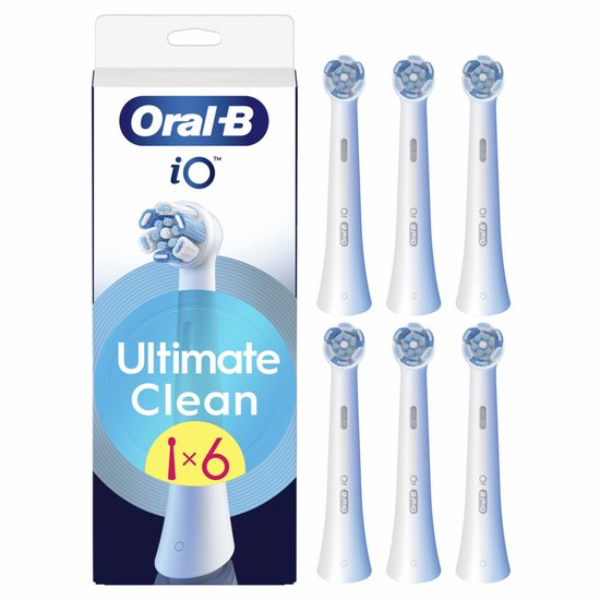 Oral-B iO Series Ultimate Clean Opzetborstels - Wit - 6 Stuks