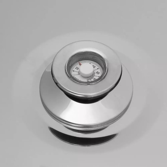 Kinghoff Balkon Roker met Thermometer - RVS, Compact en Draagbaar - Ideaal voor Vis, Kip en Vlees - Barbecue Roker - BBQ Smoker van Kinghoff — afbeelding 3