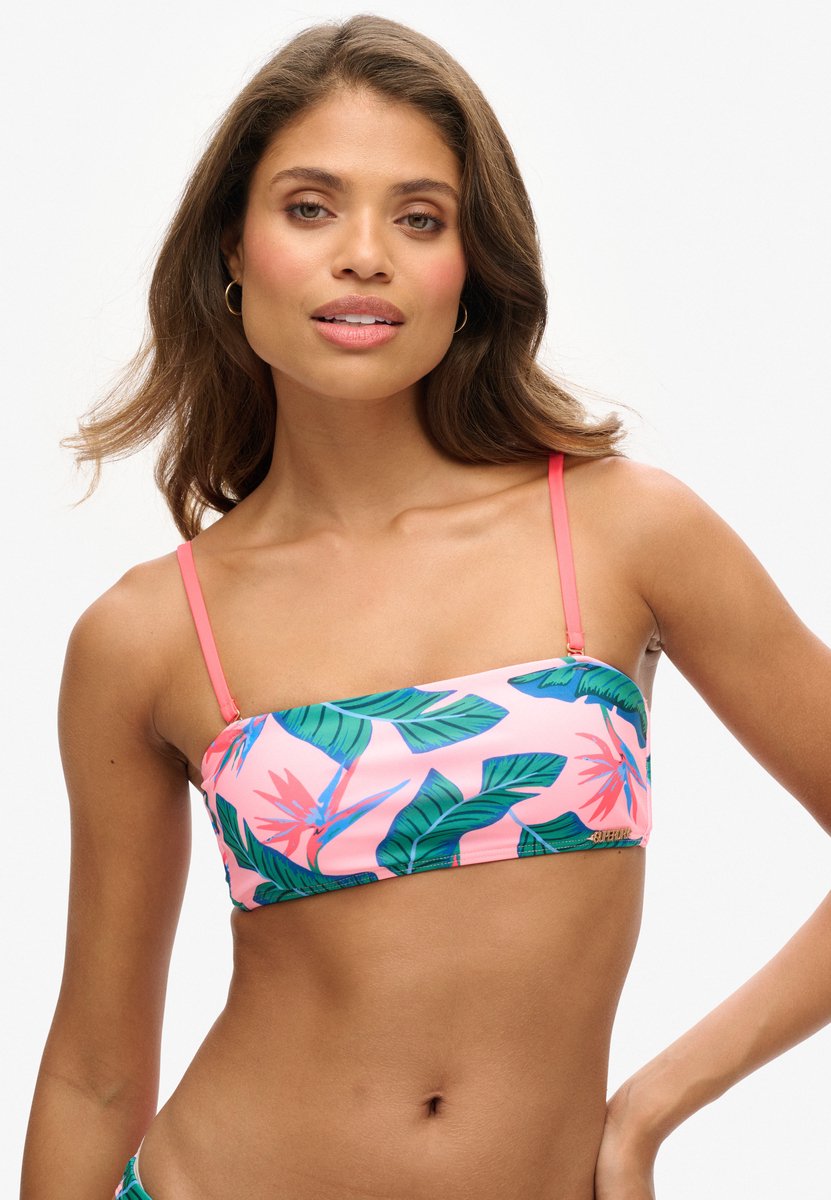 Superdry Tropical Cheeky Bikinibroekje Veelkleurig M Vrouw Roze