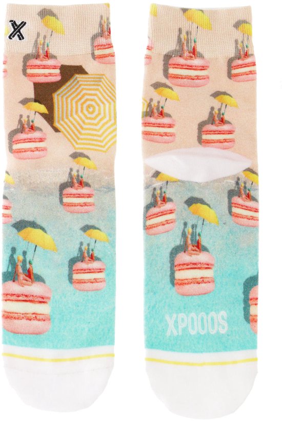 XPOOOS Macaron - Chaussettes Femme - Chaussettes Courtes - Taille Unique