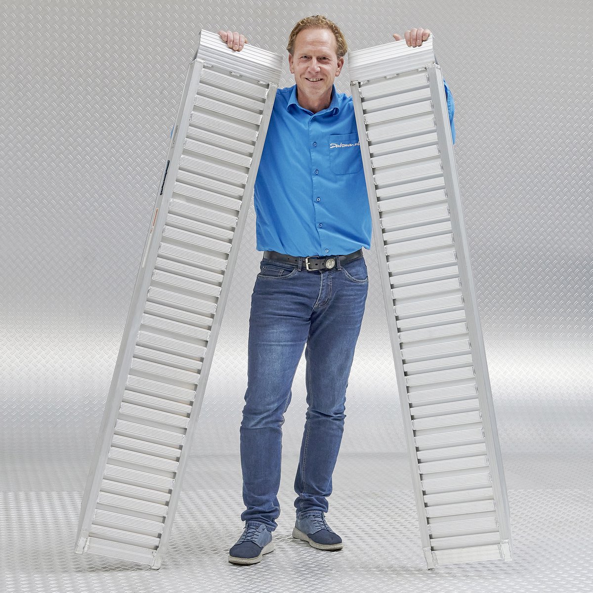 Datona® - Aluminium oprijplaten auto 180 cm - 3 ton (2 stuks)
