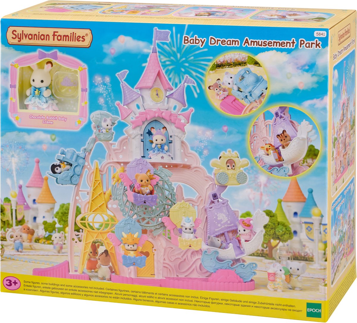 Sylvanian Families 5841 Baby Droompark inclusief 1 FLUWEELZACHTE speelfiguur