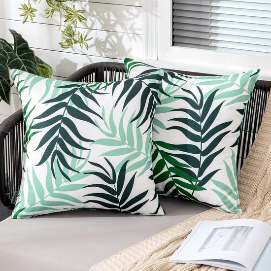 Outdoor Kussenhoezen 60 x 60 cm Set van 4 Vierkante Waterdichte Linnen Buitenkussens Abstracte Decoratieve Kussensloop, voor Sofa Bank Slaapkamer Tuin Kantoor Auto Home Decor Kussenslopen 60 x 60 cm