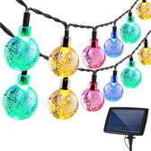 Bol.com JPro Cristal 100 Color LED Lichtsnoer Buiten Multicolor Solar Tuinverlichting 15 meter - Buiten Lichtslinger op Zonne-En... aanbieding
