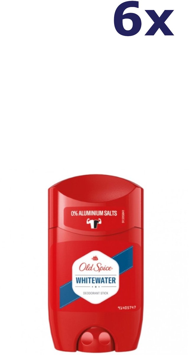 6x Old Spice Whitewater deodorant stick 50 ml
