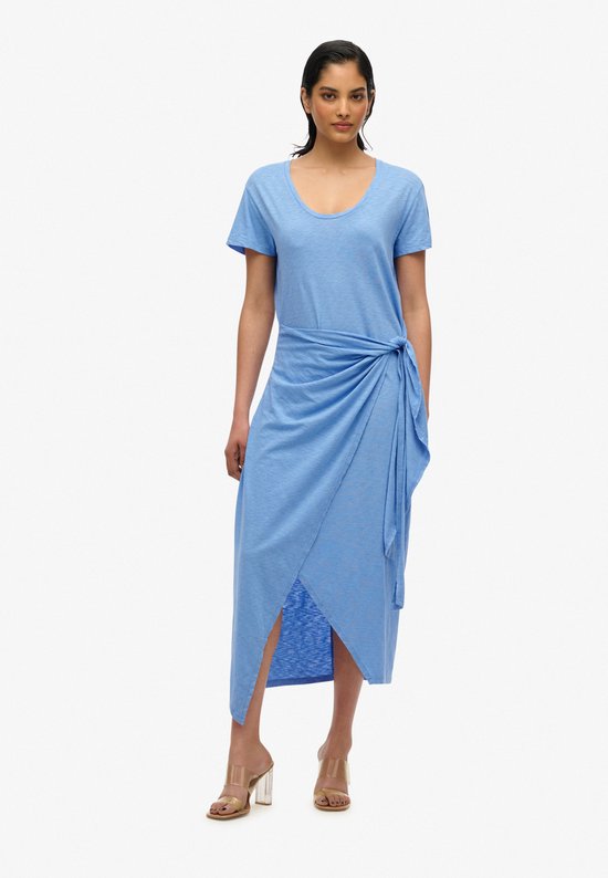Superdry SLUB MIDI WRAP DRESS Dames Jurk