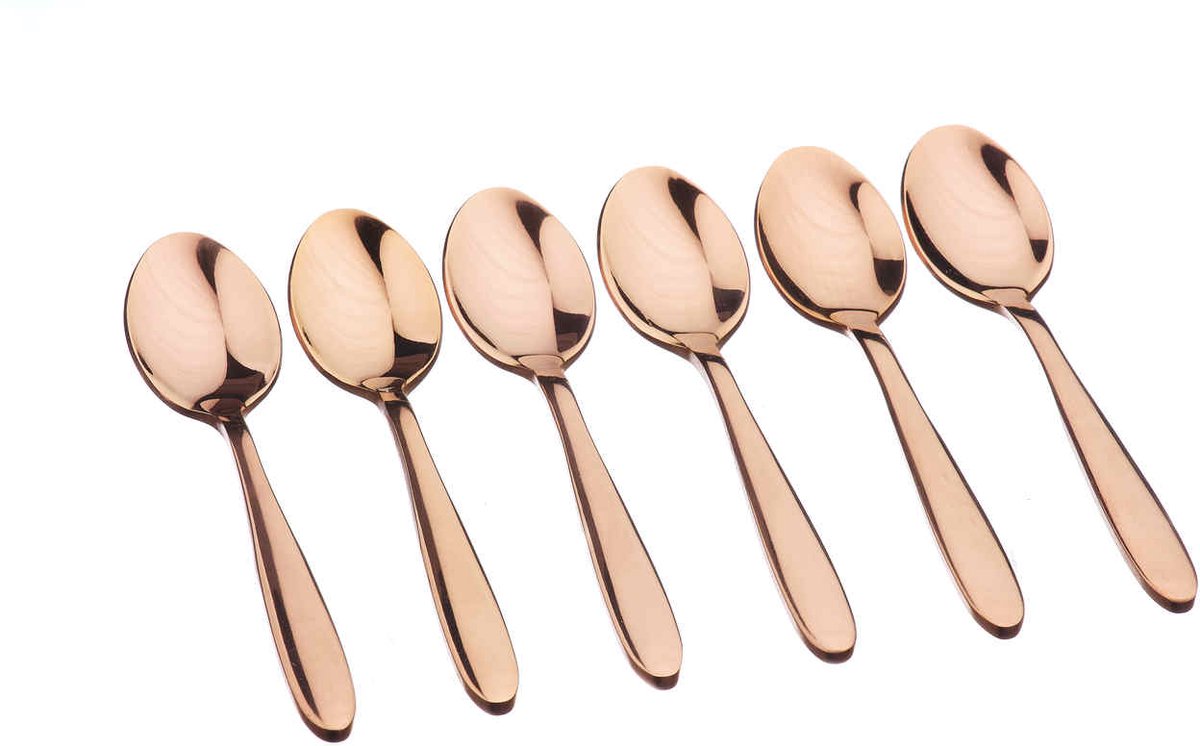Set van 6 Kleine lepels KAJA - Copper