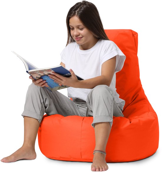Foto: Xoft living gaming zitzak oranje ergonomisch teens volwassenen