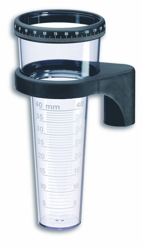 Foto: Tfa regenmeter neerslagmeter analoog kunststof 21 cm zonder stok buiten tuin