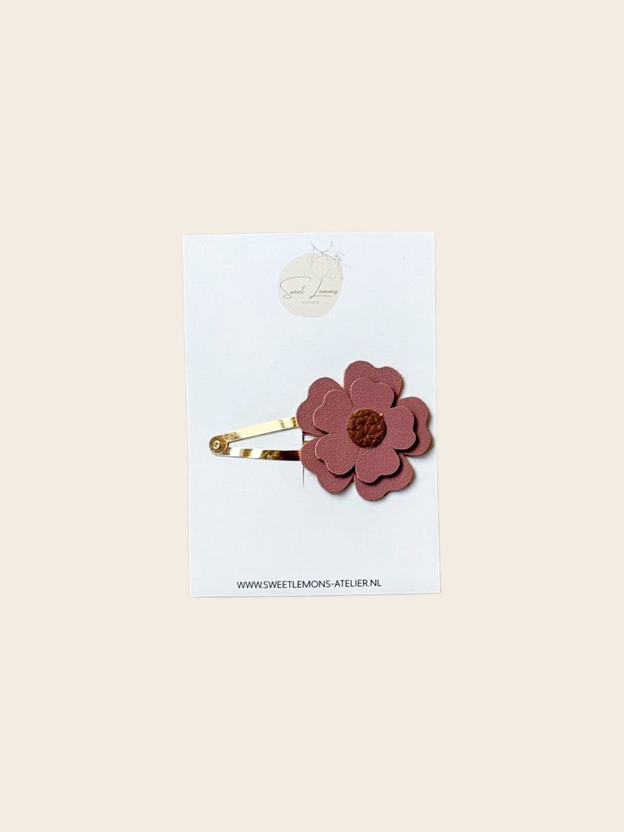 Flowerly Violet - Klikklak Bloemen Haarspeldjes - Meisjes Haarspeldjes - Haaraccessoires Voor Kinderen