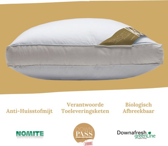Sleep & Dream hoofdkussen, 90% dons - dé Slaapvoorlichter