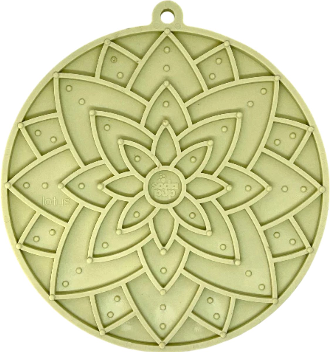 Sodapup - Lotus Emat Light Green - Likmat Hond - Voerbak Hond - Enrichment Hond - Licht Groen