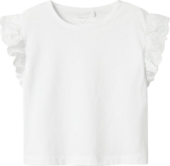 NAME IT NMFHREJAINE CAPSL SHORT NREG TOP PB Haut Filles - White brillant