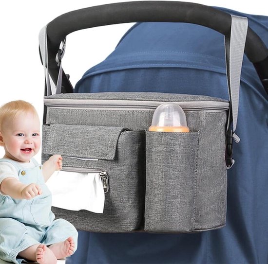 Kinderwagen Organizer Geïsoleerde Met Grote Capaciteit En Duurzame Ontwerpen, Compact Zijdraagdoek, Past Elke Kinderwagen Waterdichte Organizer Kinderwagen Kinderwagen Organizer Geïsoleerde Met Grote Capaciteit En Duurzame Ontwerpen, Compact Zijdraagdoek, Past Elke Kinderwagen Waterdichte Organizer Kinderwagen