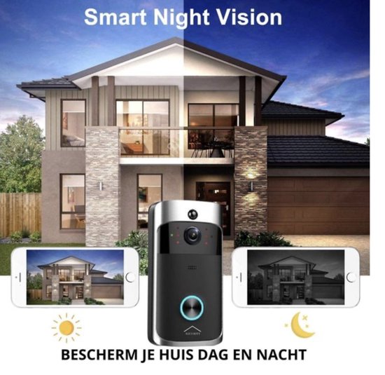 Xecurity X-One Deurbelset - HD WiFi Video Deurbel Draadloos met Camera - Silver Grey van Xecurity — afbeelding 3