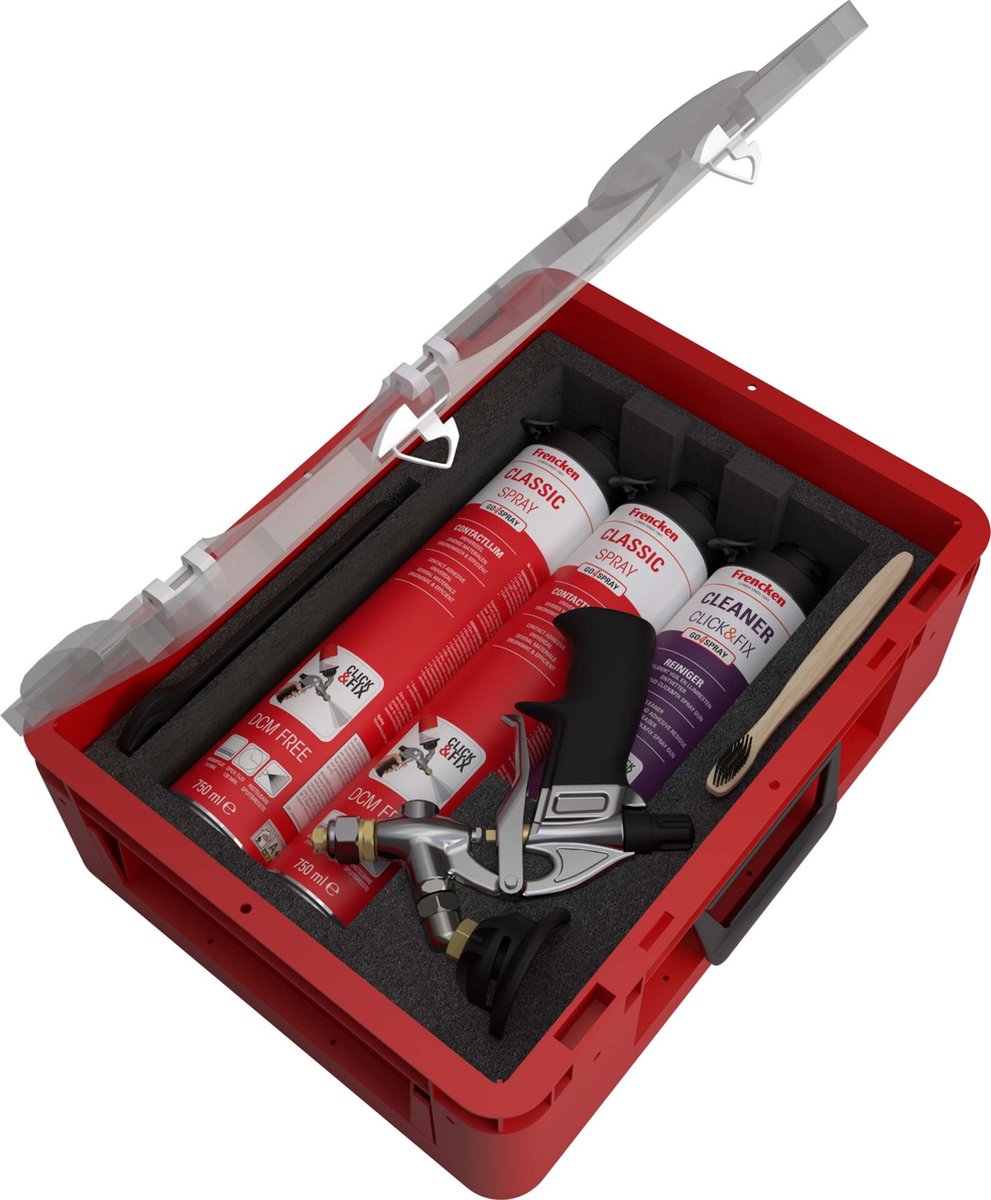 Frencken Click Fix Classic startersset - 2 bussen plus pistool - voor hout meubels en laminaat