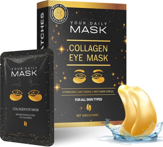 Your Daily Mask® Premium Oogmasker Wallen - 48 STUKS (24paar) - Wallen en donkere kringen - Collageen Oogmasker - Eye Pads – Anti wallen