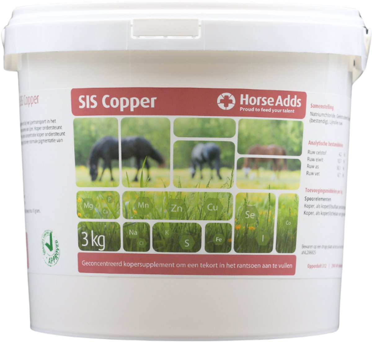 SIS Copper 3 kg - Horse Adds Paardensupplementen
