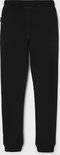 Zwarte joggingbroek met elastische tailleband en boorden