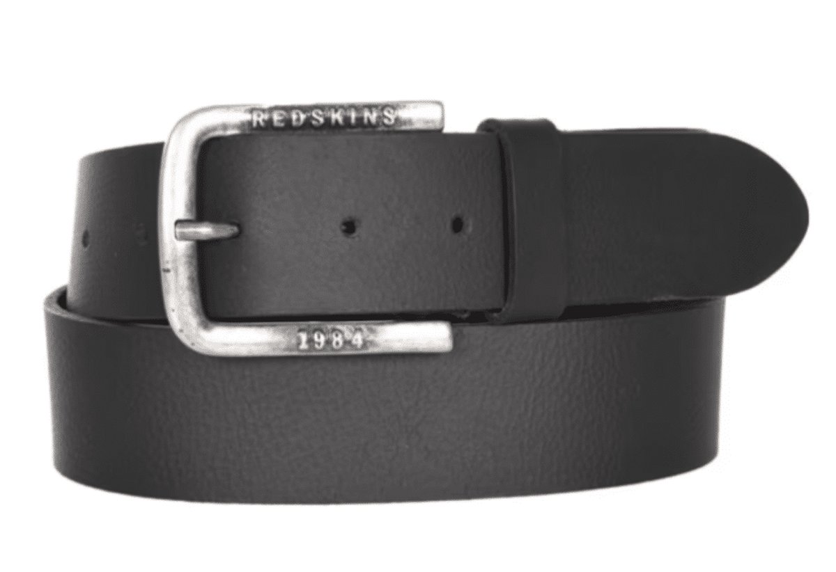 Redskins Oliver Lederen Riem Heren | Zwart | Maat: One Size